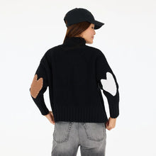 Load image into Gallery viewer, Kerri Rosenthal Marlow Imperfect Heart Sweater - Black
