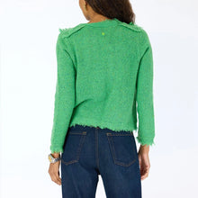 Load image into Gallery viewer, Kerri Rosenthal Fringe Beaulero Cardigan - Grass Green