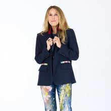 Load image into Gallery viewer, Kerri Rosenthal Workday Love Brigade Blazer - Indigo Blue