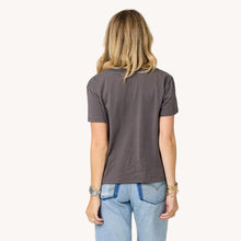 Load image into Gallery viewer, Kerri Rosenthal Suke Imperfect Heart Tee - Dark Gray-Citron