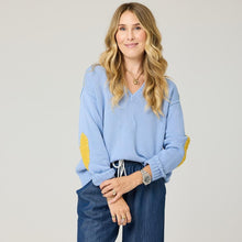 Load image into Gallery viewer, Kerri Rosenthal Frenchy V-Neck Sweater - French Blue