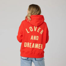 Load image into Gallery viewer, Kerri Rosenthal Boyfriend Love Guard Hoodie - Luv Note Red