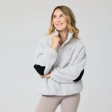 Load image into Gallery viewer, Kerri Rosenthal Quarter Zip Coze Magoze - Light Gray