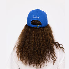 Load image into Gallery viewer, Kerri Rosenthal KR Imperfect Heart Hat - Bright Blue-White