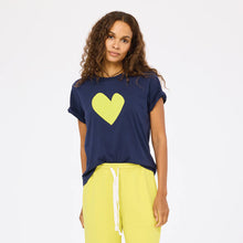 Load image into Gallery viewer, Kerri Rosenthal Suke Imperfect Heart Tee - Indigo Blue-Cactus