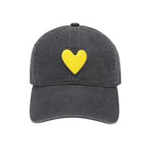 Load image into Gallery viewer, Kerri Rosenthal KR Imperfect Heart Hat - Anthracite-Pear