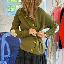 Load image into Gallery viewer, Kerri Rosenthal Jackie Cotton Cardigan - Light Army Green