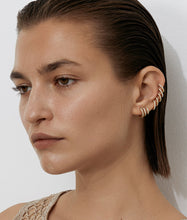 Load image into Gallery viewer, Shashi Katerina Triple Pave Hoop - Gold