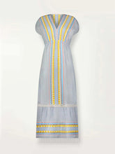 Load image into Gallery viewer, Lemlem Kiteli Sleeveless Plunge Neck Dress - Multi Sky