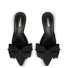 Load image into Gallery viewer, Larroude Mini Elle Pump - Black Fabric