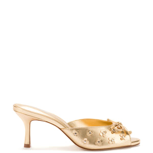 Larroude Jasmine Mule - Gold Metallic