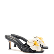 Load image into Gallery viewer, Larroude Magnolia Mule - Black Leather