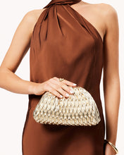 Load image into Gallery viewer, Billini Lacey Clutch Bag - Gold Metallic