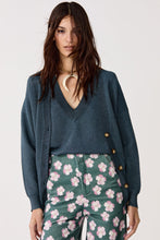 Load image into Gallery viewer, Lanthropy Aspen Lurex Cardigan - Teal