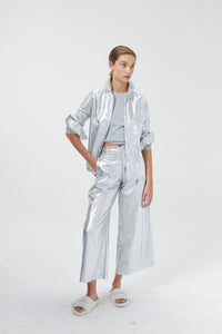 Lanthropy Culotte Metallic Linen Pants - 2 Colors