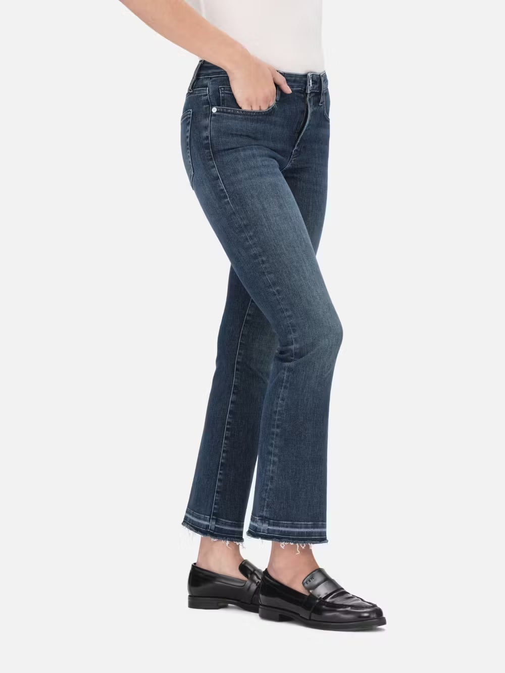FRAME Le Crop Mini Boot Released Fray - Moonstone – Luck