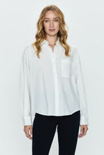 Load image into Gallery viewer, Pistola Sloane Long Sleeve Oversized Button Down Shirt - Le Blanc