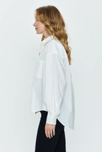 Load image into Gallery viewer, Pistola Sloane Long Sleeve Oversized Button Down Shirt - Le Blanc