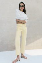 Load image into Gallery viewer, Pistola Lexi Mid Rise Bowed Straight Jean - Day Glow