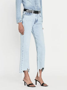 FRAME Le Jane Crop Bite Hem - Fizz Indigo