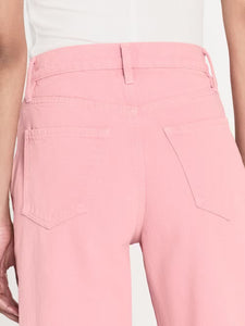 FRAME Le Jane Wide Leg Crop - Washed Dusty Pink