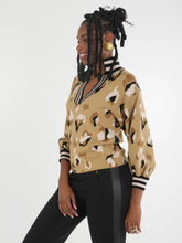 Load image into Gallery viewer, Emily McCarthy Lolli Sweater - Cocoa Brushed Cheetah