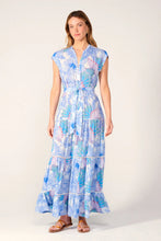 Load image into Gallery viewer, Poupette St. Barth Long Dress Kora - Blue Padang