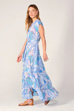 Load image into Gallery viewer, Poupette St. Barth Long Dress Kora - Blue Padang