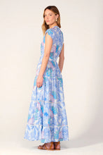 Load image into Gallery viewer, Poupette St. Barth Long Dress Kora - Blue Padang