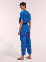 Load image into Gallery viewer, Poupette St. Barth Long Jumpsuit Becky - Blue Gauguin