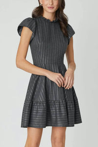 Shoshanna Delaney Dress - Grey/Silver