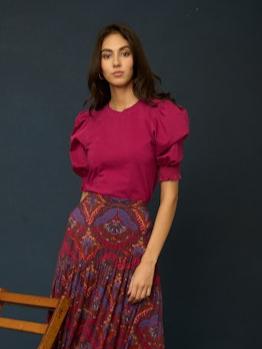 Love the Label Esme Tee - Deep Berry