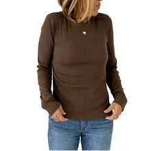 Load image into Gallery viewer, Kerri Rosenthal KR Long Sleeve Rib Tee - 4 Colors