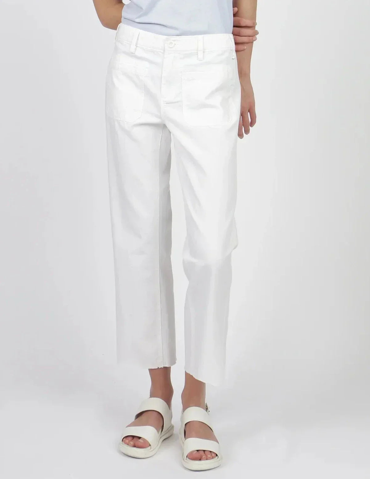 G1 Sailor Crop - White