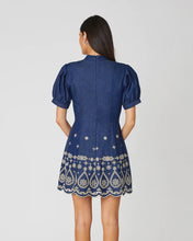 Load image into Gallery viewer, Shoshanna Ellena Dress - Denim/Ivory