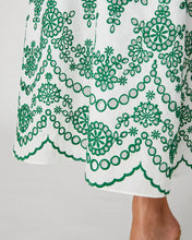 Load image into Gallery viewer, Shoshanna Glenda Dress - Emerald/Ivory