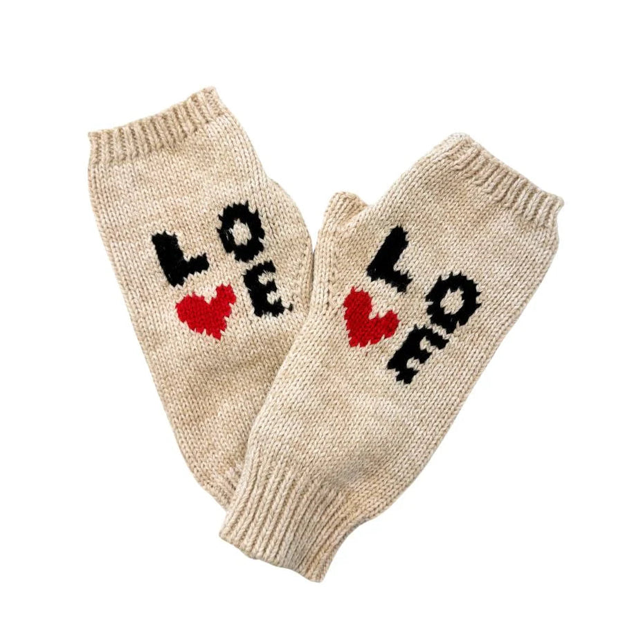 Kerri Rosenthal Love Squared Smittens - Natural