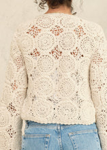 Load image into Gallery viewer, M.A.B.E. Maci Crochet Jacket - Ecru