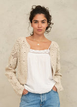 Load image into Gallery viewer, M.A.B.E. Maci Crochet Jacket - Ecru