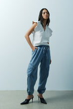 Load image into Gallery viewer, Melissa Nepton Madelia Pants - Bleached Denim Blue