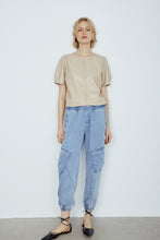 Load image into Gallery viewer, Melissa Nepton Madelia Pants - Bleached Denim Blue