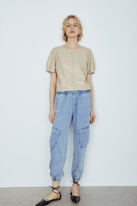 Melissa Nepton Madelia Pants - Bleached Denim Blue