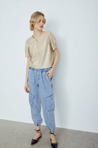 Melissa Nepton Madelia Pants - Bleached Denim Blue