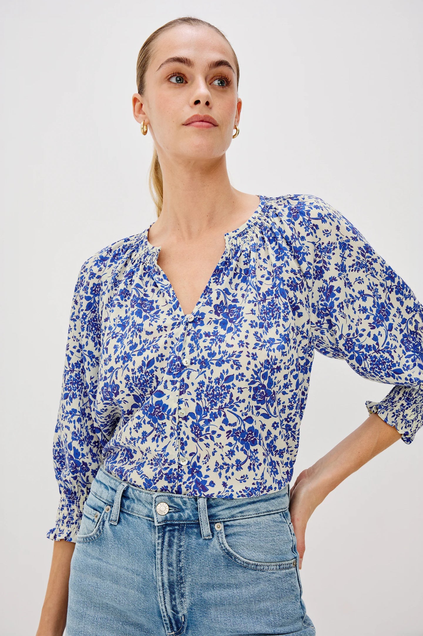 Rails Mariah Top - Blue Marguerite