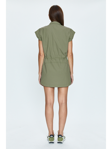 Pistola Mariah Zip Front Dress - Eucalyptus