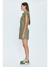 Load image into Gallery viewer, Pistola Mariah Zip Front Dress - Eucalyptus