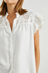 Rails Marlene Top - White Denim