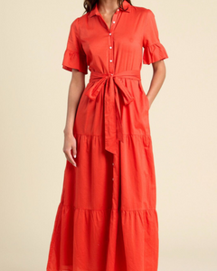 Trovata Martine Dress - Tomato