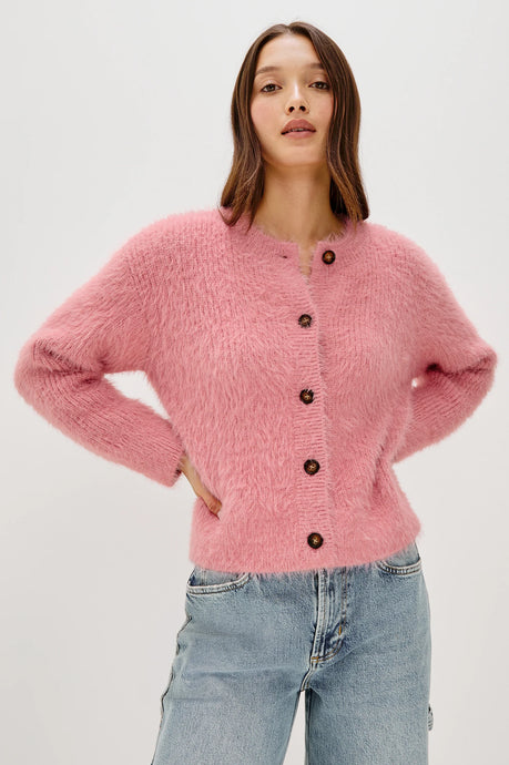 Rails Melo Cardigan - Heather Pink