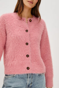 Rails Melo Cardigan - Heather Pink